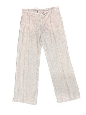 Incotex Venezia 1951 Chino Pants Size Khaki Dusty Rose 100% Linen 40 Size 4-6